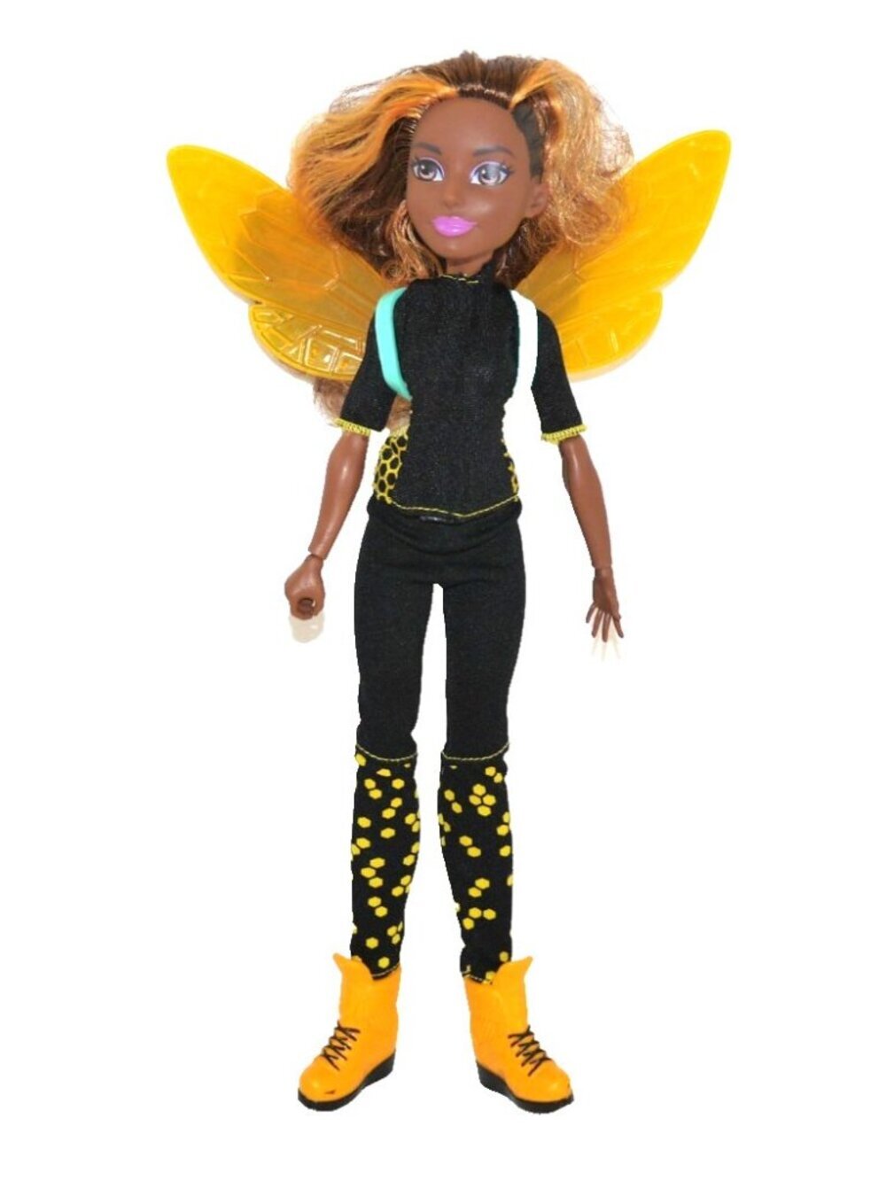 DC Super Hero Girl Bumble Bee 12" doll action figure Mattel 2015 as pictured